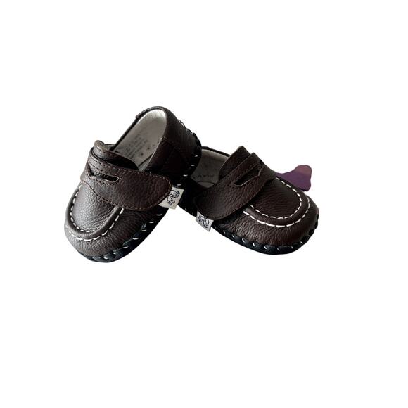 Baby shoes Pedipeds NIB All Leather 0-6 Months New In Box - Picture 2 of 7